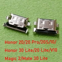 10 20pcs usb charging dock port connector for huawei honor 2020 pro20s10v1030lite20litemagic 2mate 30 lite charger plug