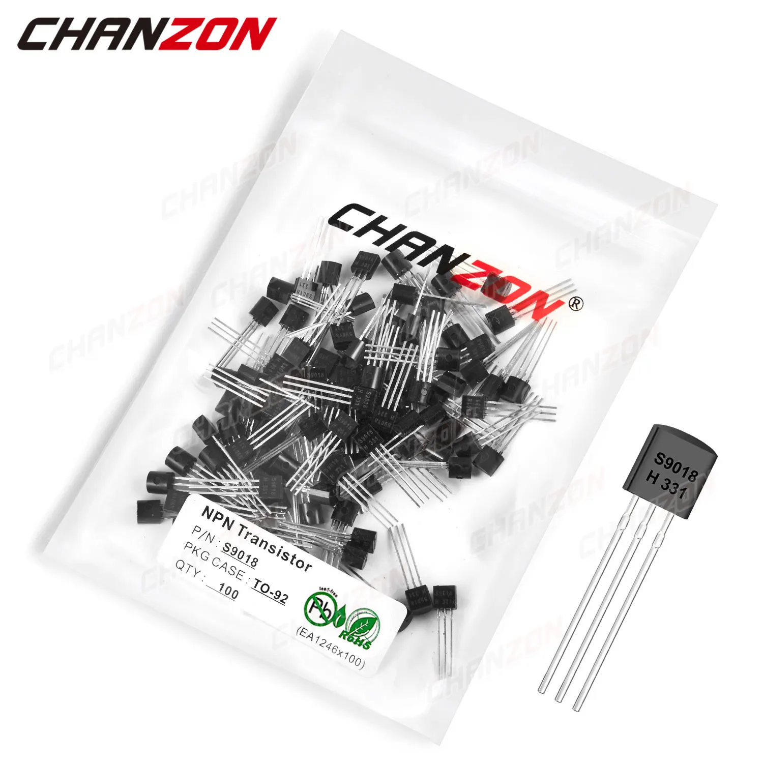 

100Pcs S9018 TO-92 NPN Transistor Bipolar Junction BJT Triode Tube Fets 50mA 18V S 9018 Integrated Circuits
