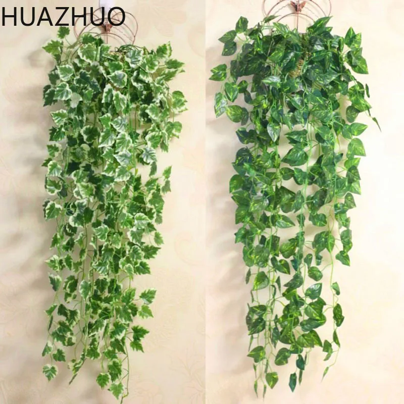 Искусственные растения для дома свадебное украшение зеленое растение Плющ лист
