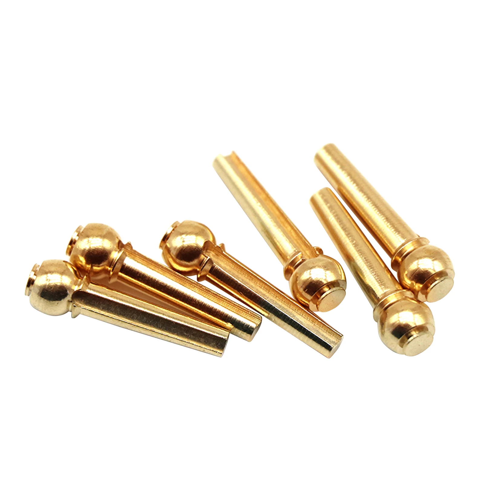 

Acoustic Guitar Bridge Pins 6pcs Brass Guitar Strings Fixed Cone String Pins String Nails
