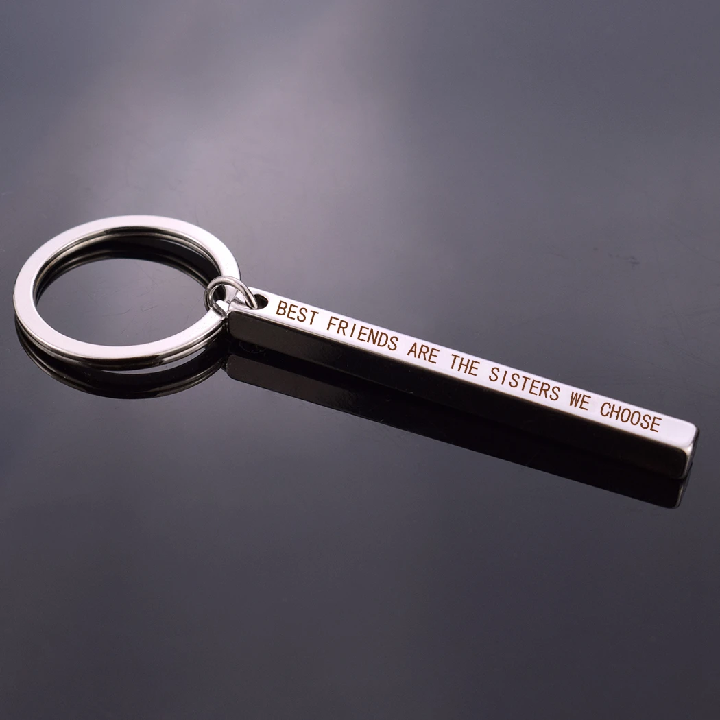 Лучшие друзья вертикальная фотография сестры брелок металлическая надпись
