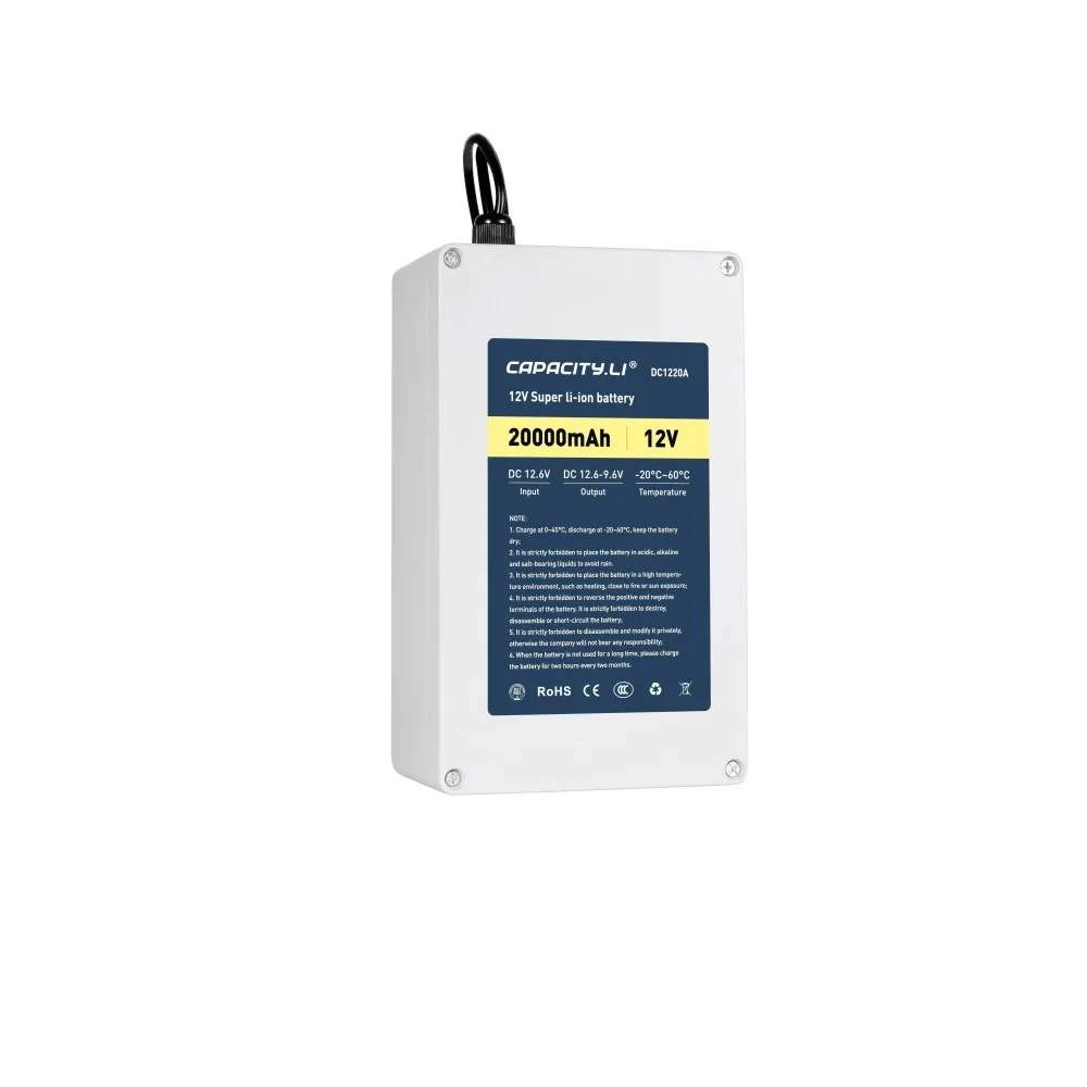 Ёмкость. Li ion аккумулятор 12V перезаряжаемый портативный сокровище зарядка для