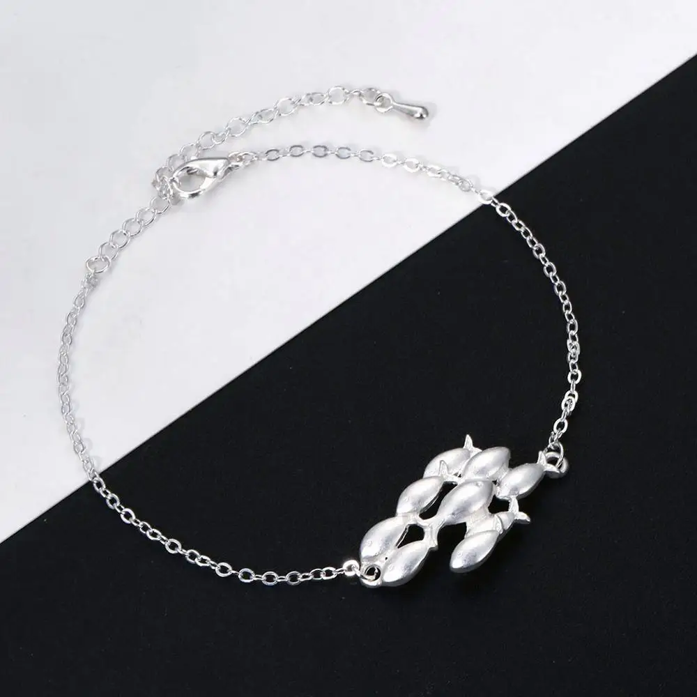 Чандлер 1 шт. браслет-цепочка для плавания с рыбками женщин и девочек покрытый