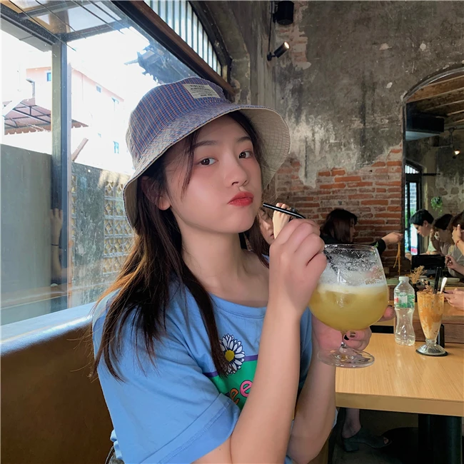 

Japanese Double-sided All-match Big Brim Fisherman Hat Female Spring and Summer Retro Ventilation Sun Shading Basin Hat Tide
