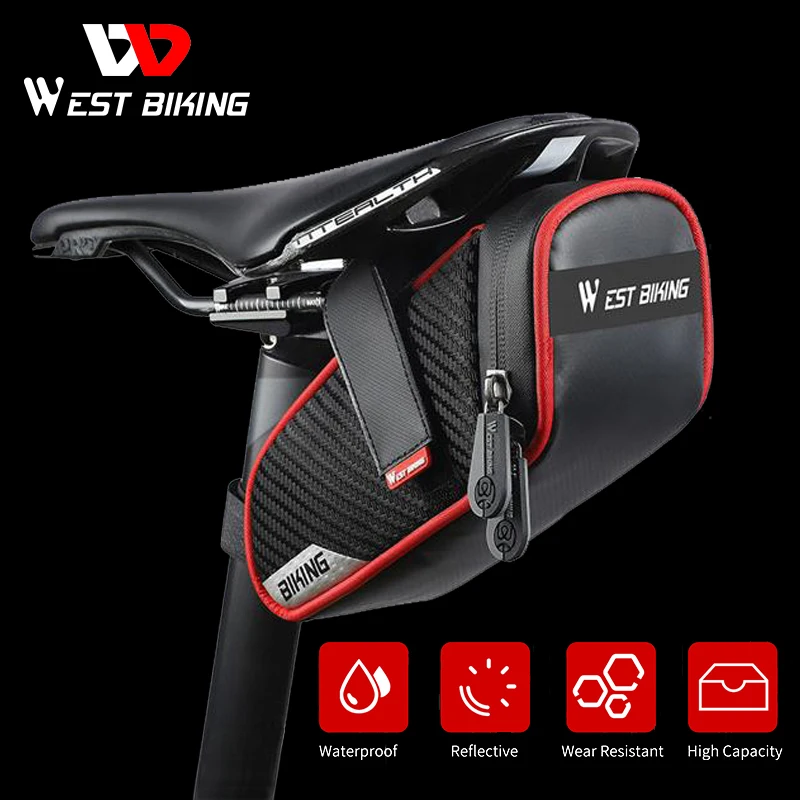WEST BIKING сумка на седло велосипеда водонепроницаемая для велосипедных