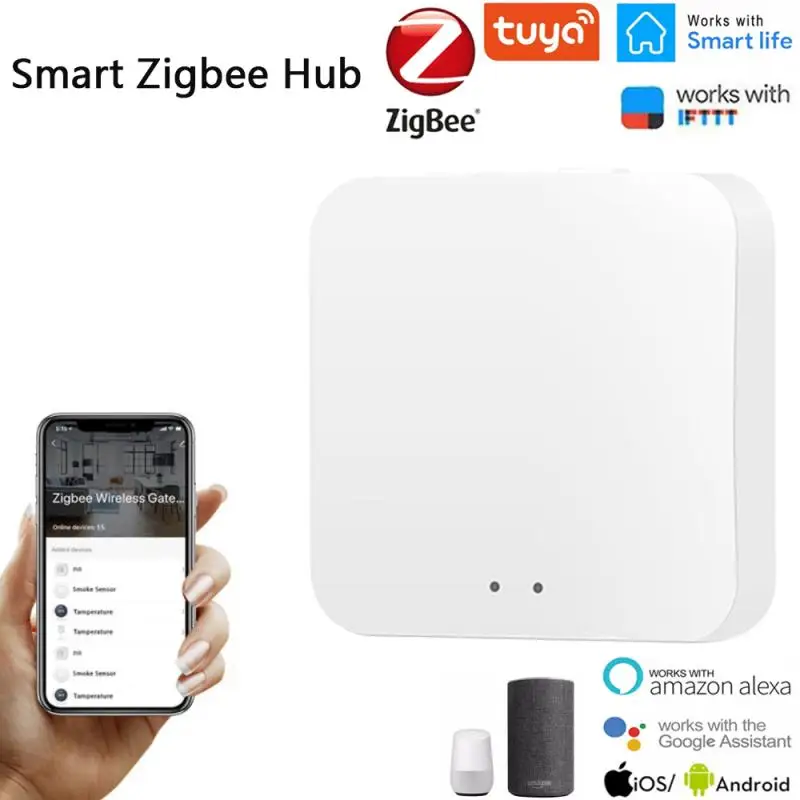 

Tuya Smart Zigbee Bridge умный дом Zigbee шлюз концентратор дистанционное управление Zigbee устройство Smart Life приложение работает через Alexa Google Home