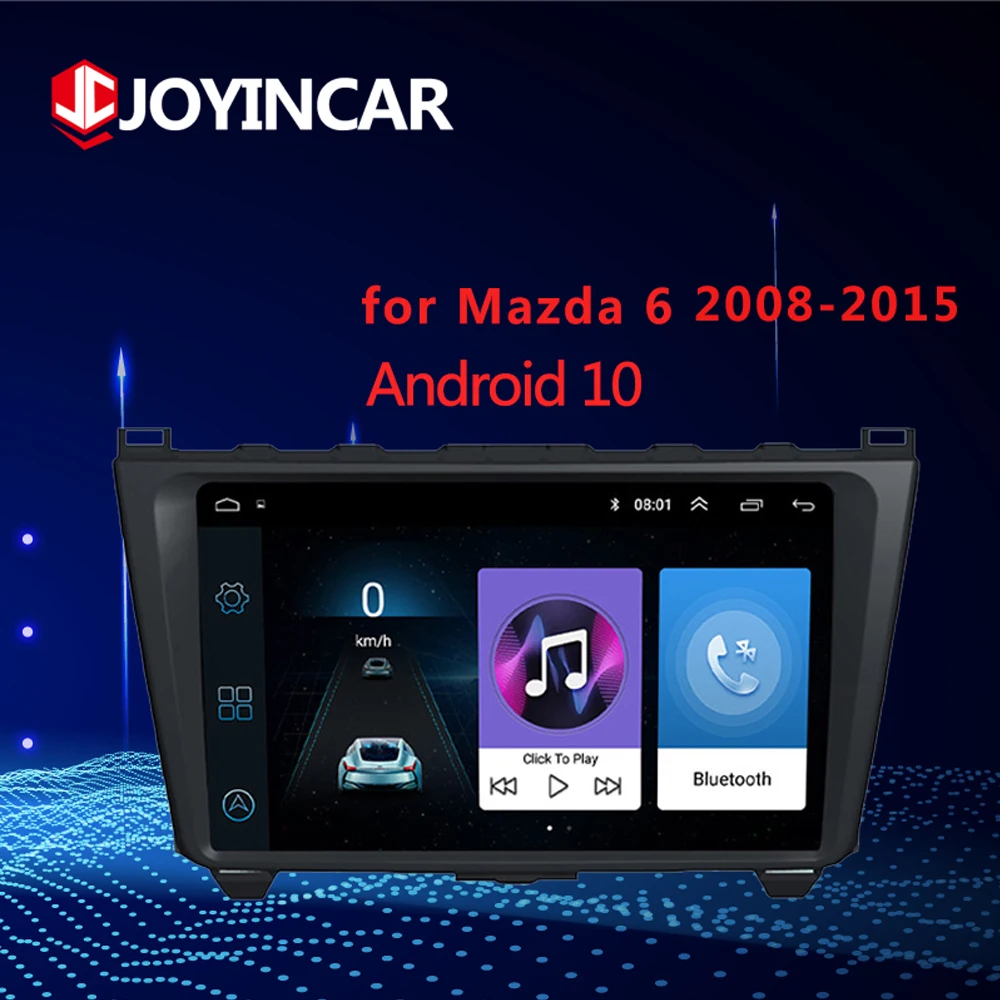 

Автомагнитола 2 Din, Android 10,1, мультимедийный проигрыватель для Mazda 6 Rui wing 2008-2015, стерео, GPS-навигация, головное устройство Carplay