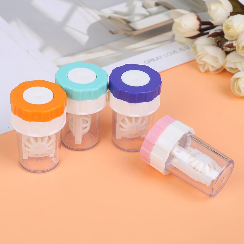 

Manually One Plastic Contact Lens Cleaner Washer Cleaning Lenses Case Tool Cleaning Lenses Basket