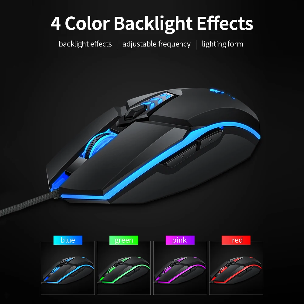 

Gaming Mouse 6 Button 3200DPI Wired Ergonomic Computer Mouse Gamer Backlight USB Mice Professional Gaming Mause For PC Laptop