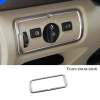 for volvo xc60 2009 2016 auto accessories stainless steel car headlamps adjustment switch cover trim sticker car styling 1pcs