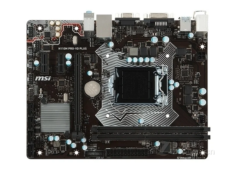 Материнская плата LGA 1151 MSI H110M PRO-A DDR4 32GB DVI USB3.0 2133MHz Desktop Intel usedH110 Placa-MOM | Компьютеры и