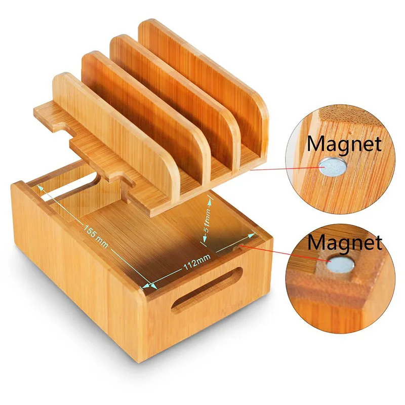 Органайзер бамбуковый мобильный телефон Универсальный Держатель подставка