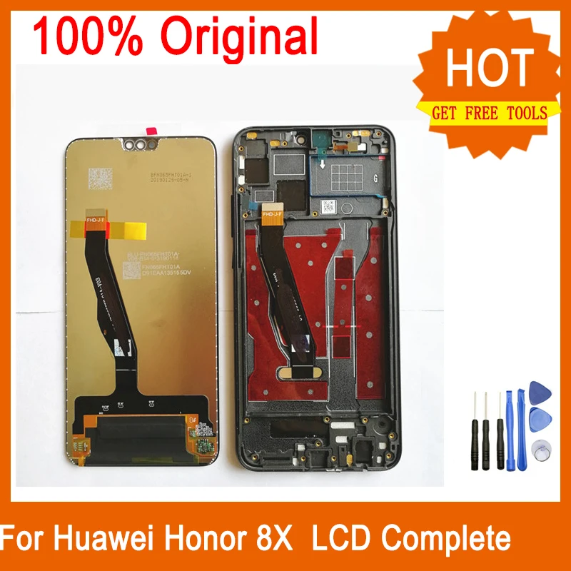 Для huawei Honor 8X ЖК дисплей 6 5 дюймов JSN AL00 L22 оригинальный кодирующий преобразователь