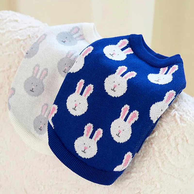 

Свитер с принтом кролика для собаки зимняя одежда для собаки Костюм для маленьких и средних собак Одежда для щенка чихуахуа йоркширского те...