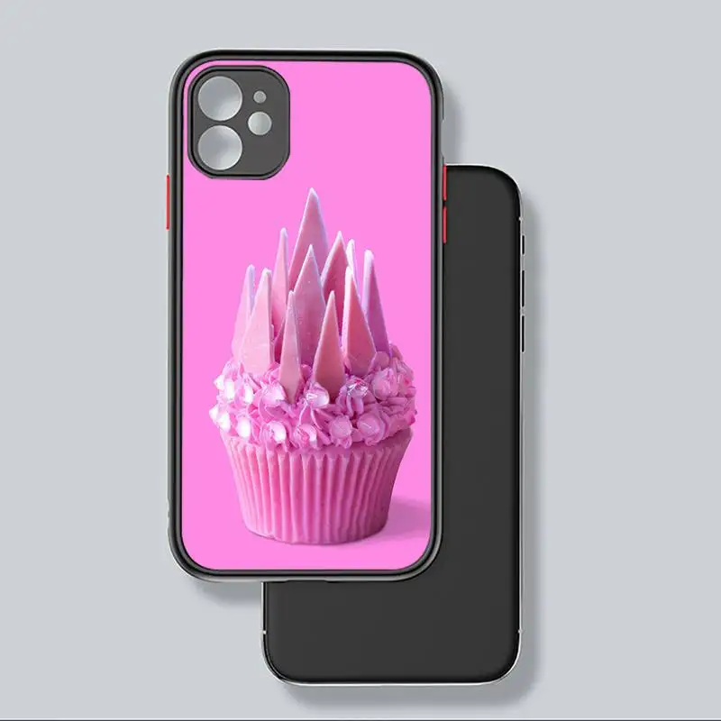 

Cupcake Food colorful dessert cute Phone Case For iphone 12 11 8 7 plus mini x xs xr pro max matte transparent cover