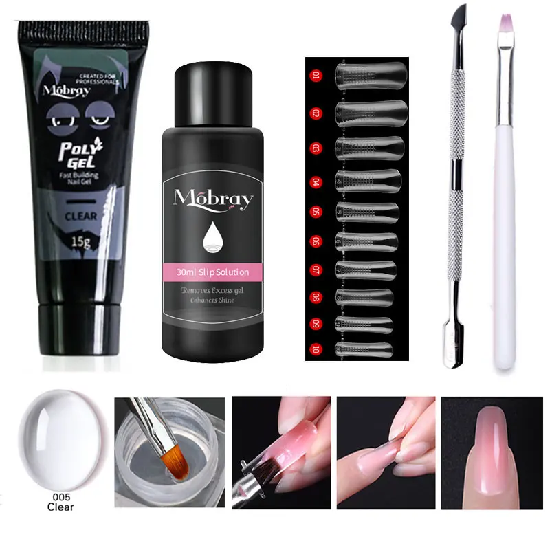 Полуперманентный УФ лак Beateal набор полигелей для наращивания ногтей 9 цветов