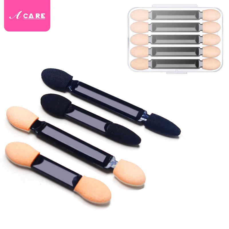 ACARE 20 штук теней кисти спонж-аппликатор с двумя концами Make Up поставки Портативный