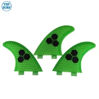 surf fins double tabs m fin honeycomb surfboard fin green color surfing fin quilhas thruster surf accessories