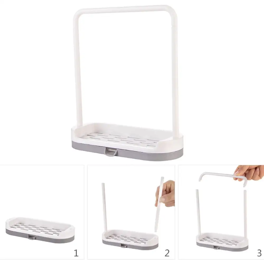 Держатель для кухонного полотенца тряпки вешалка над раковиной полка губки