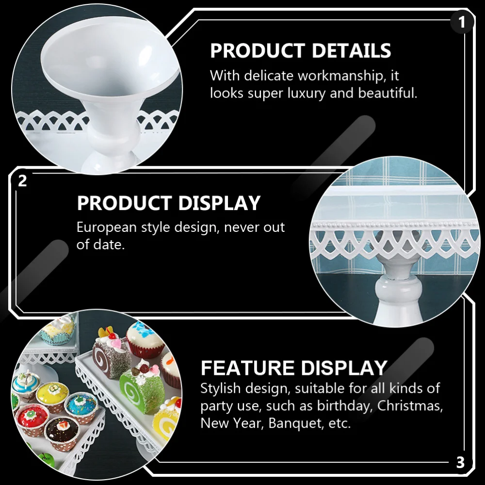 

Cake Stand Cupcake Tower Stand Holder Dessert Display Plate Serving Pan