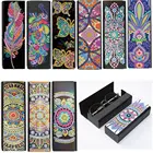 Футляр для хранения очков, портативный кожаный футляр для солнцезащитных очков с рисунком алмазов сделай сам, подарок