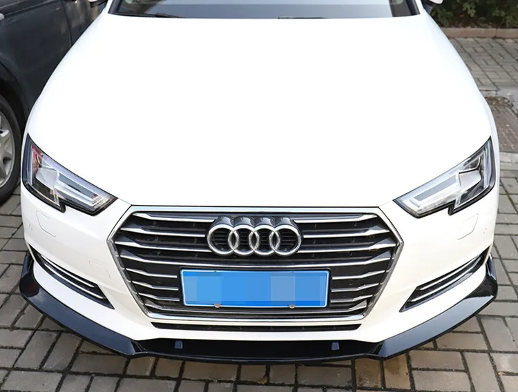 Для Audi A4 Body kit спойлер 2017 2019 ABS задний передний бампер диффузор защитные