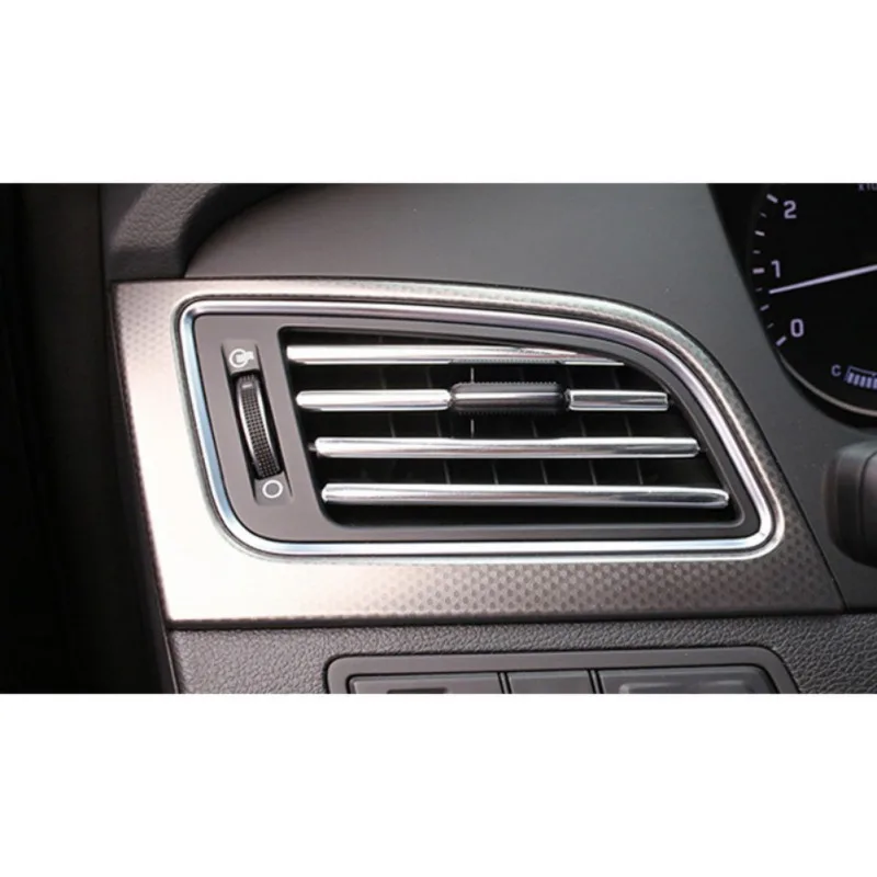 U Shape DIY Car-styling Interior Air Vent Grille Switch Rim Trim Outlet Decoration Strip Moulding Chrome Silver | Автомобили и
