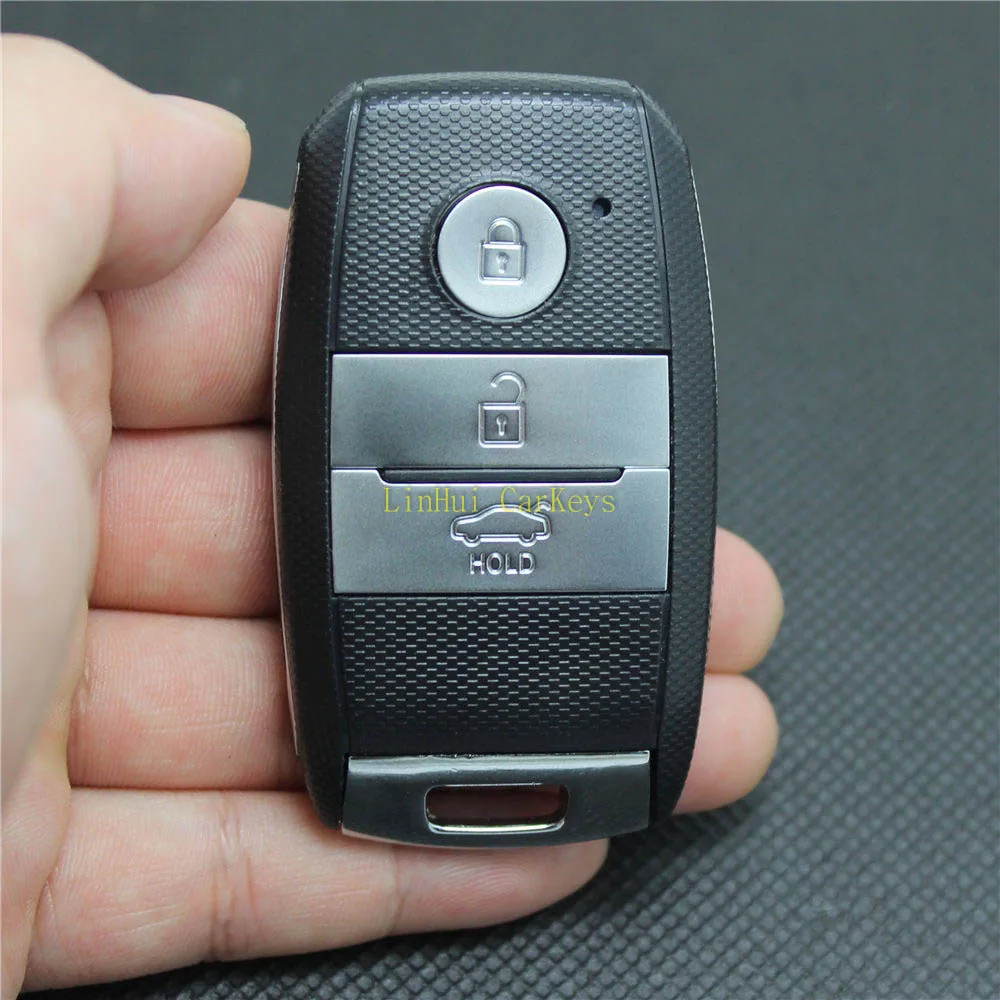 PINECONE Чехол для автомобильного ключа для KIA K3 K5 Smart Key 4 кнопки Uncut латунный клинок пустой корпус для дистанционного ключа чехол 1 шт