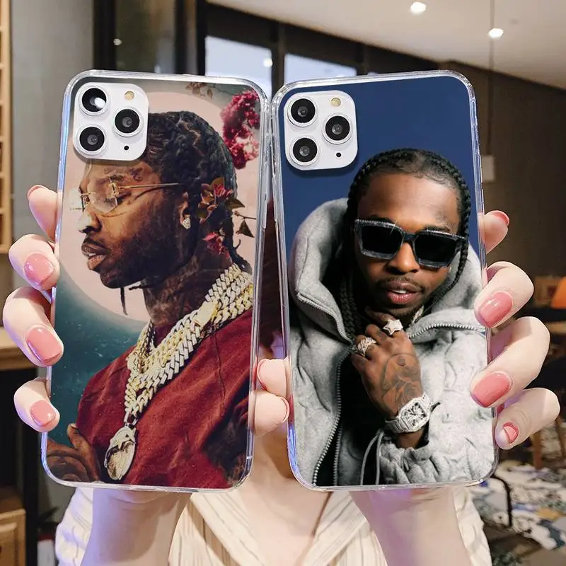

pop Rapper Smoke Phone Case For Iphone 6 6s 7 8 plus X Xr XS 11 12 Mini Pro Max Transparent Fundas Cover