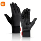 Перчатки для сенсорных экранов XiaoMi mijia, теплые и ветрозащитные, Нескользящие, износостойкие, зимние спортивные перчатки для верховой езды