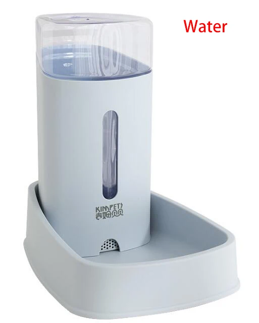 water HIPET 2 шт. 3.8L ПЭТ автоматическая кормушка для животных фонтан диспенсер для собак кошек поилка миска для кормления большая емкость поставки - Цвет: water