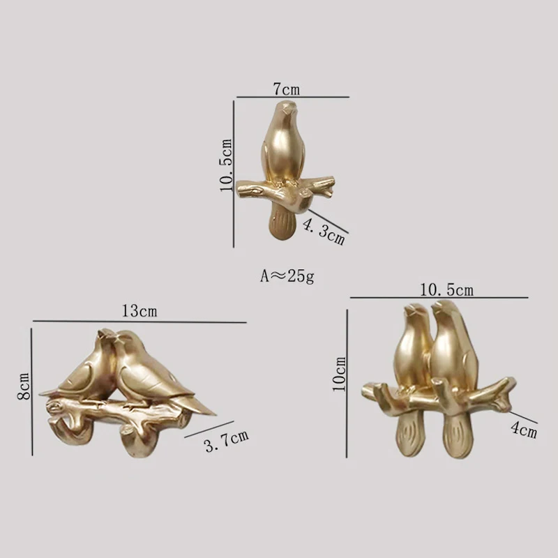 Nordic птица стеллаж для хранения полимерный крючок и рельсовый украшения дома
