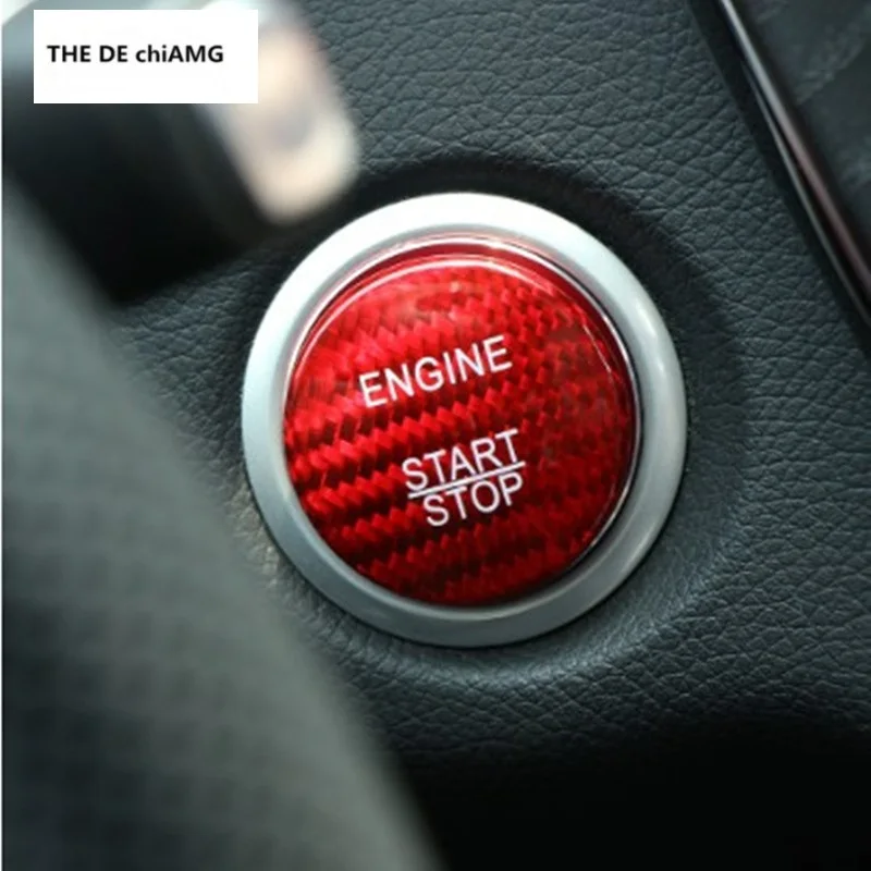 TPIC углеродное волокно автомобильный двигатель кнопка запуска Зажигания