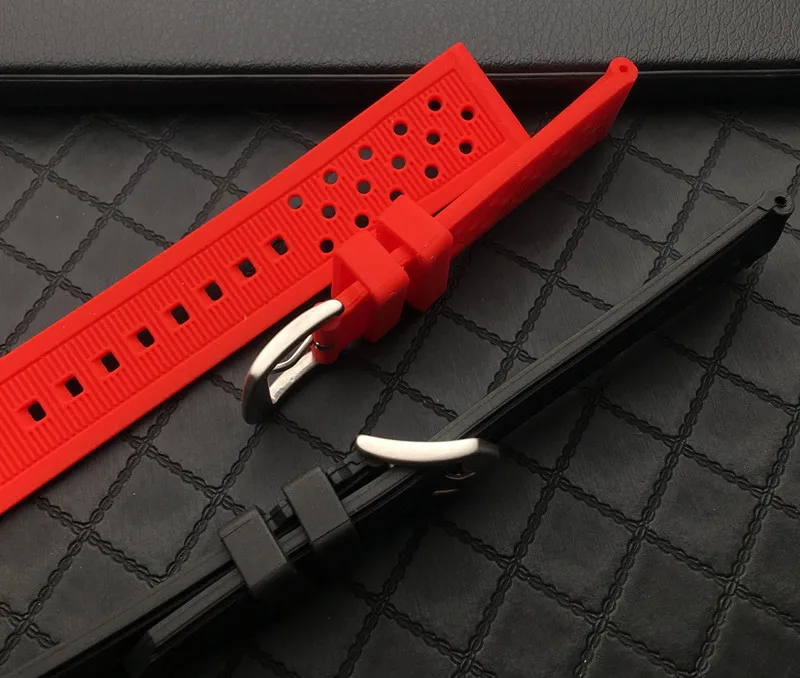 Ремешок для часов мягкий из натурального каучука Силиконовый водонепроницаемый