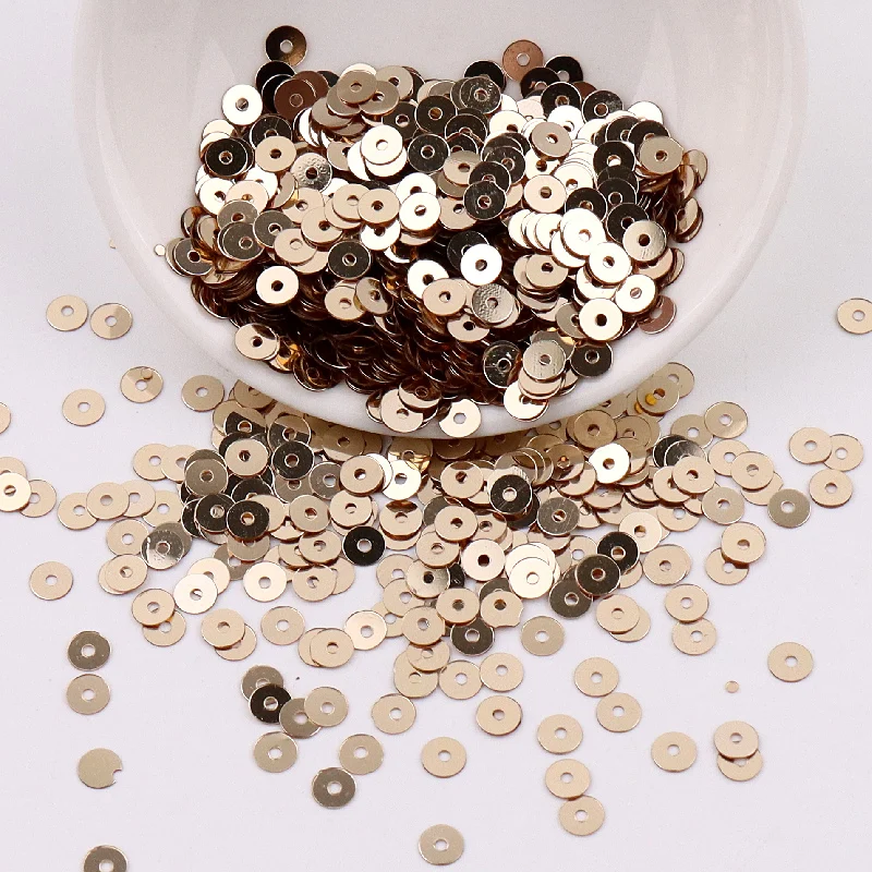 2000 шт./пакет 4 мм серебряной пленкой без каблука круглая поливинилхлоридная