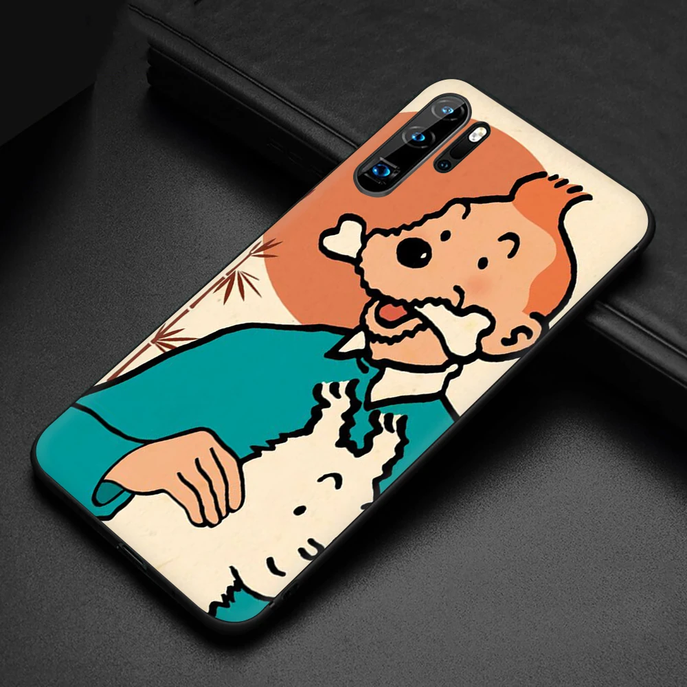 B8 The Adventures of Tintin New Fun Soft Silicone phone case for Huawei P8 P9 P10 P20 P30 Lite Mini Pro P Smart Z Plus - Color: B8