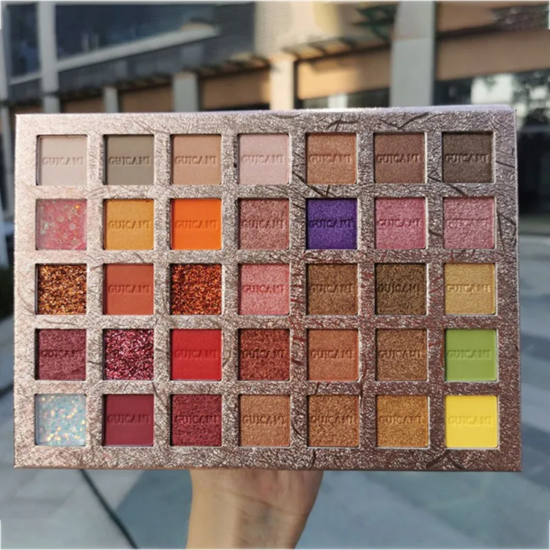 Палетка теней для век 35 цветов стойкие водостойкие матовые тени макияжа новое