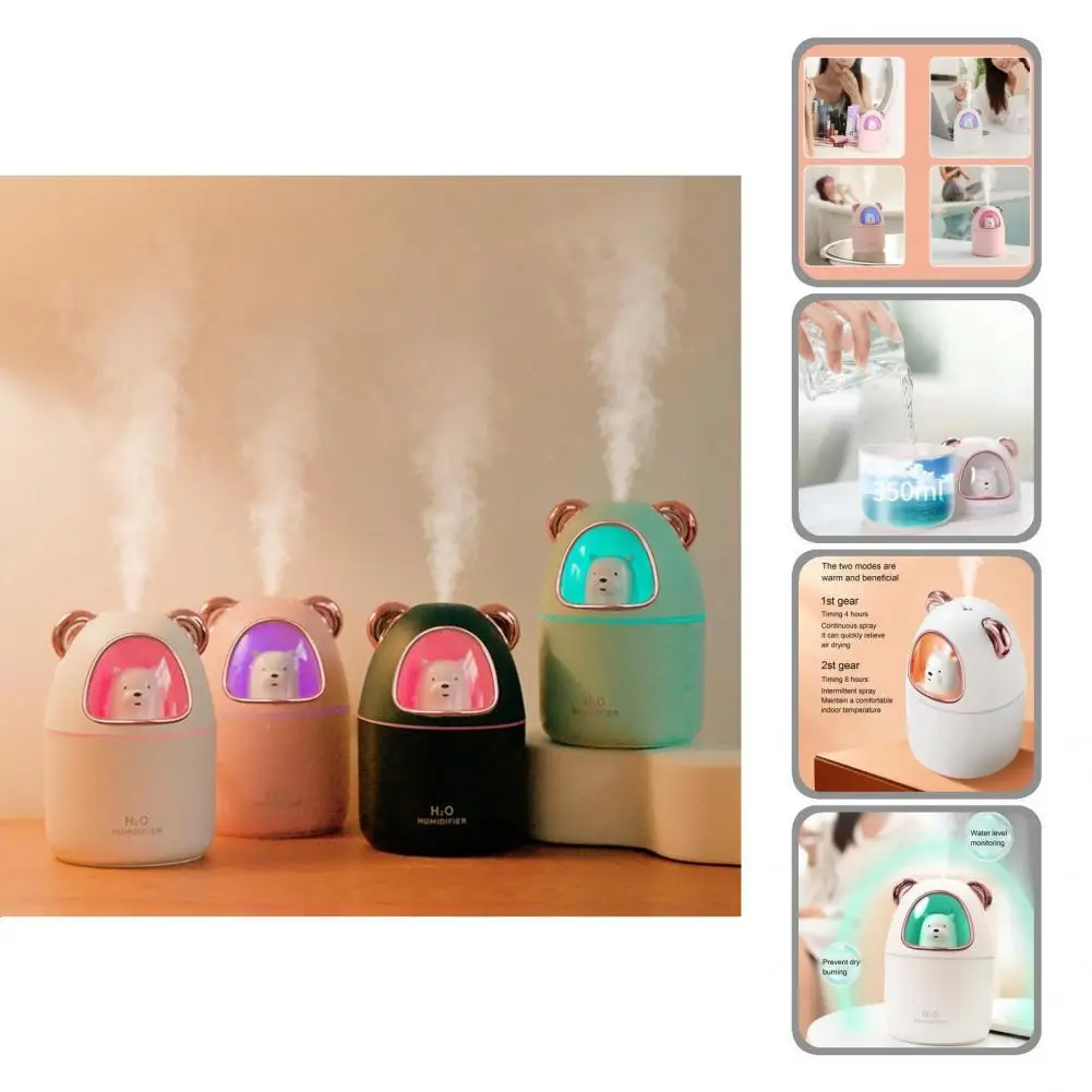 

Humidifier 350ml Mini Humidifier 4 Colors Leak-proof Creative Creative USB Charging Air Humidifier