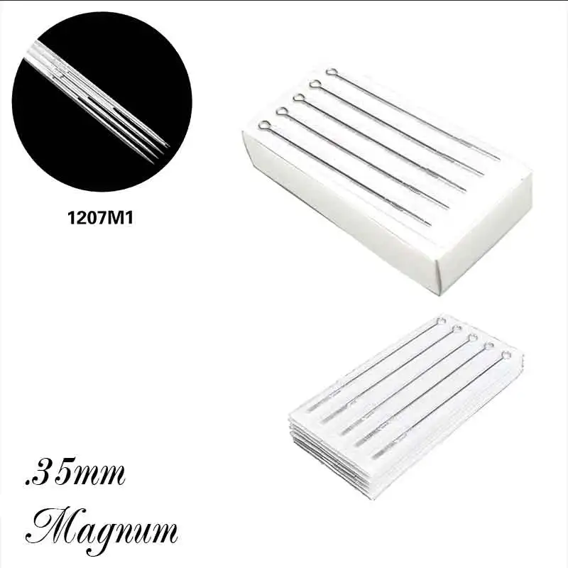 Кинжал, 50 шт в наборе, упаковочная коробка из иглы татуировки magnum#12(0,35 мм игла) высокого качества из нержавеющей стали 5/7/9/11/13/15 M1