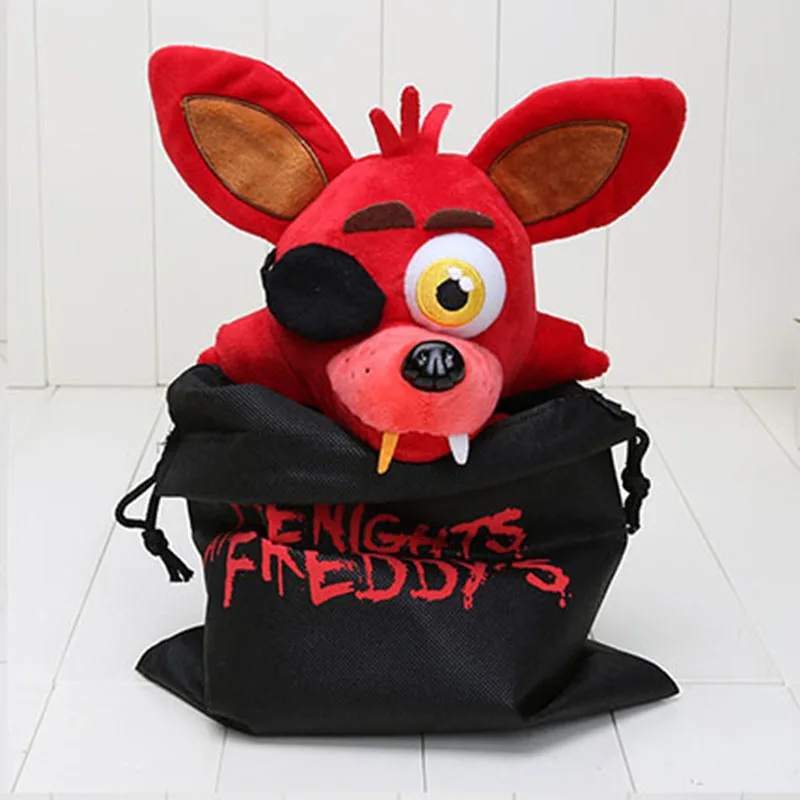 FNAF-peluches de Freddy Bear Foxy Chica, peluches con bolsa de cord&oacute;n, 25cm-5