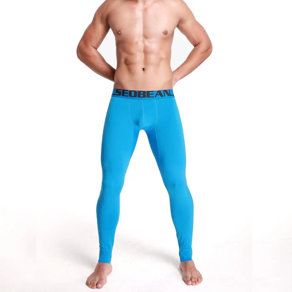 Sale Winter & Autumn Warm Men's Sexy Long johns Comfortable Soft Thermal Underpants Underwear Slim Fashion Leggings Long Pants