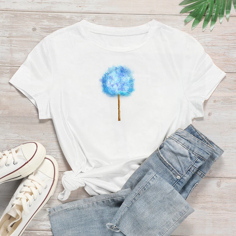 Футболка женская с рисунком одуванчика и Wildflower уличная одежда топ в стиле