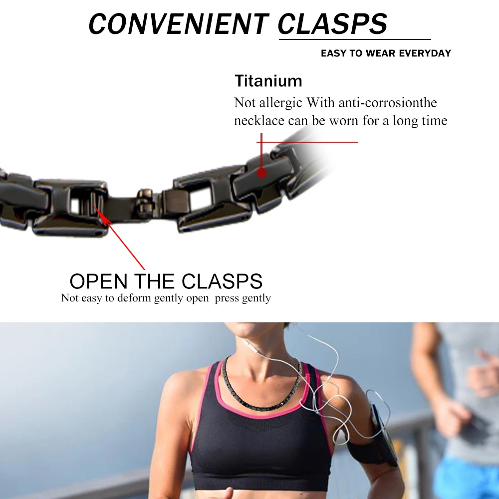 38 Новое модное черное мужское женское ожерелье из титана крест германиевая