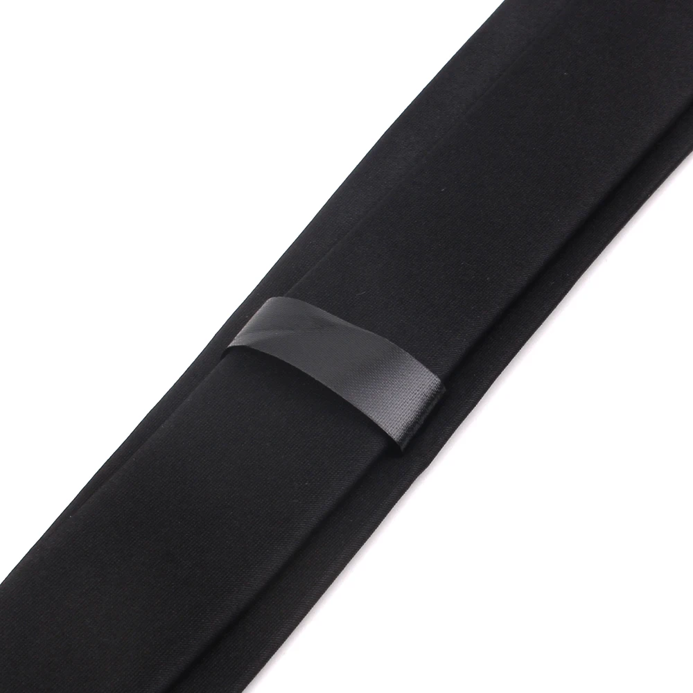 Черный тонкий галстук для мужчин и женщин Забавный с вышивкой девочек мальчиков