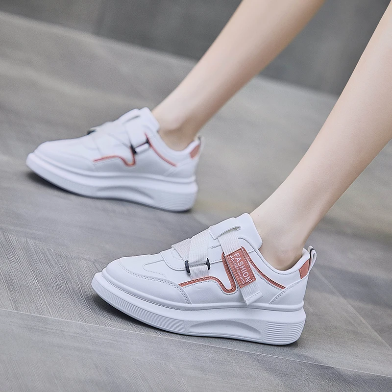 

Женские кроссовки с круглым носком, на толстой нескользящей подошве, в японском стиле Харадзюку, 2021