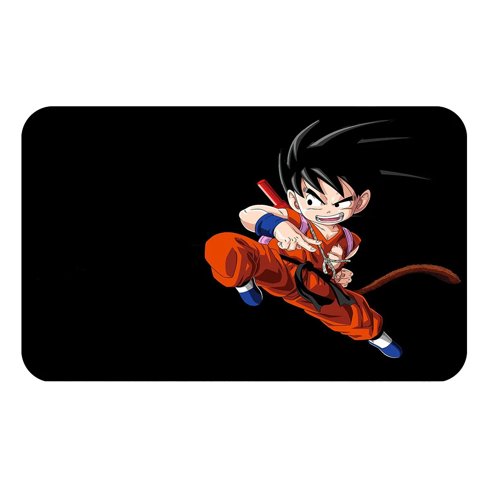 Белый DRAGON BALL Son аниме Гоку коврик для ванной кухня ковер декоративные Противоскользящие коврики комната автомобиль пол бар ковры домашний декор для дверей подарок - Цвет: Белый