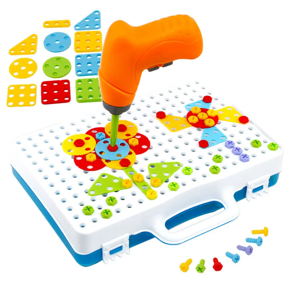 144 шт. Монтессори пластиковая дрель винтовая группа пазлы игрушки для малышей