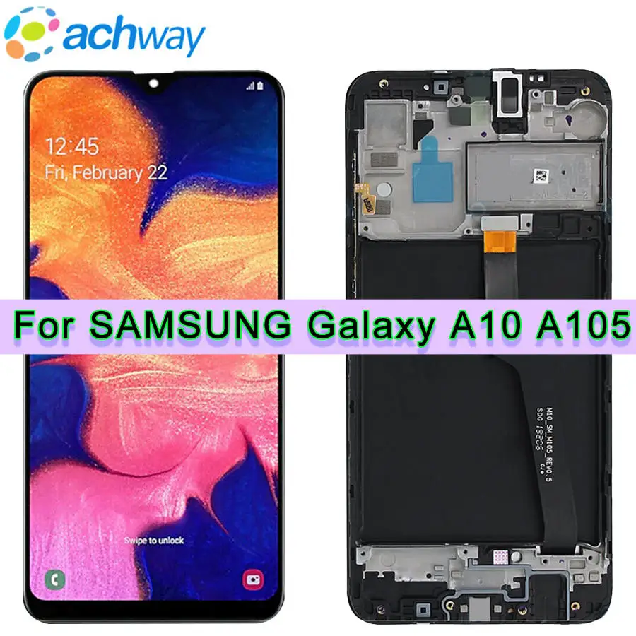 6 22 'для Samsung Galaxy M10 LCD SM M105 M105F дисплей сенсорный экран дигитайзер сборка с рамкой