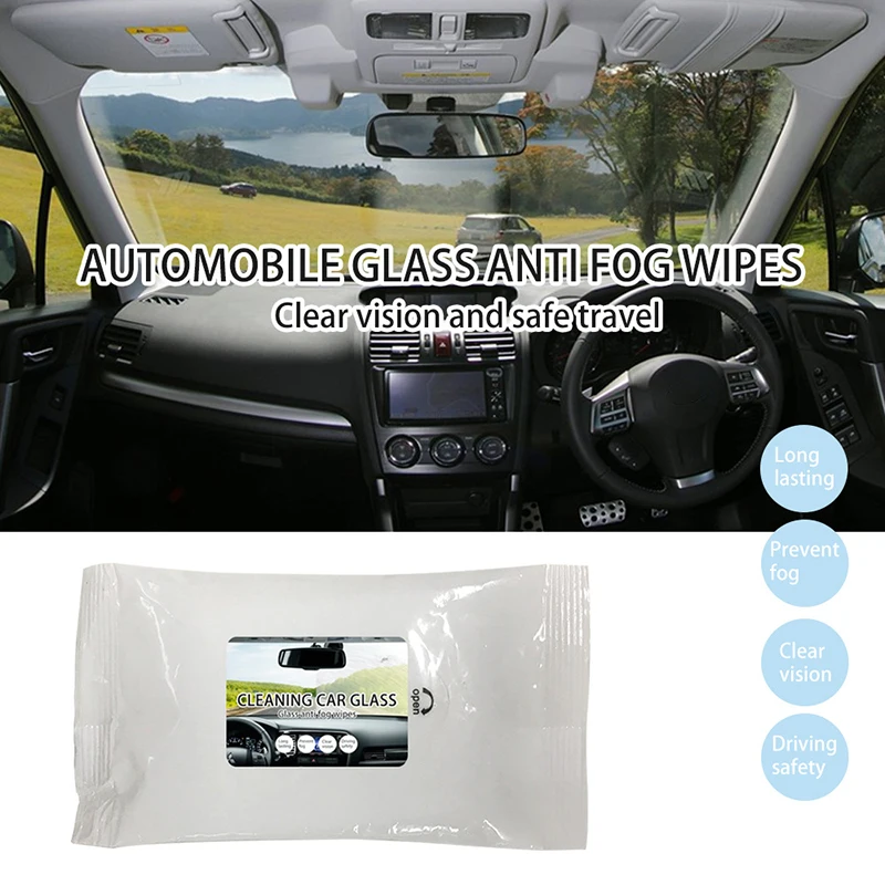 

Anti-fog Wipes for Car Window Glass Mirror Cleaning Towelettes for Auto F-Best