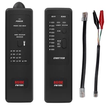 FWT8X RJ45 RJ11 Network Line Finder, Anti-interference Pairing Device, Telephone Tester, Telecommunication Tool Kit